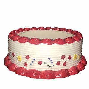 Edible Arrangements Cake Shape Ceramic Bowl Server